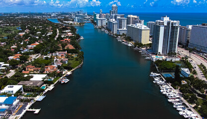 Miami Beach intracoastal waterway