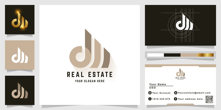 Letter dW, dM or realestate monogram logo