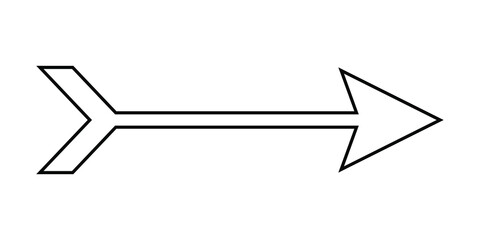 Arrow icon vector. Arrow icon illustration on gray background