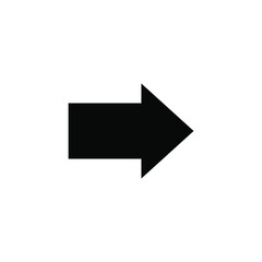 Arrow icon vector. Right arrow icon illustration on white background