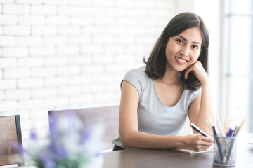 business woman person at office, professional businesswoman manager at work