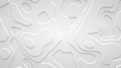 Smooth fractal noise striped elements on the surface. Bright, milky background.