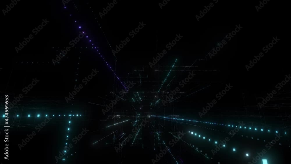 Poster abstract technology big data background concept. motion of digital data flow. transferring of big da