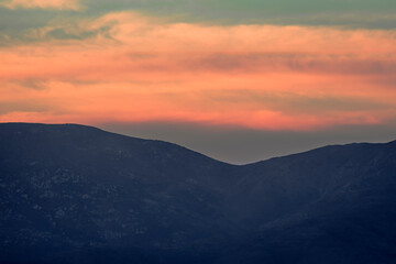 Atardecer de las montaña