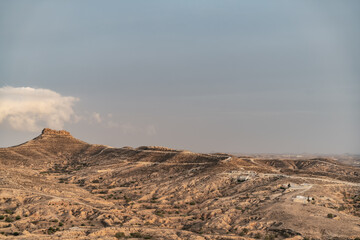 Some view of the Dahar, south region of Tunisia 