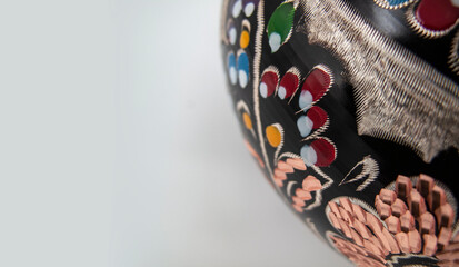 ethnic cooper cookware. handmade detailed art