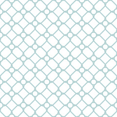 Seamless vector light blue ornament in arabian style. Geometric abstract background. Pattern for wallpapers and backgrounds