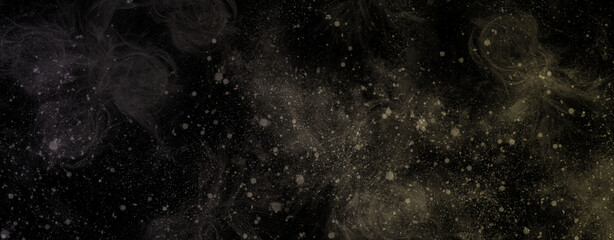 abstract space, colorful nebula, stars and sky