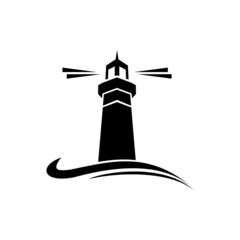 Lighthouse clip art, can be used as logo, icon or another design need
