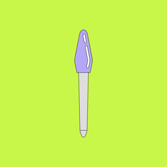 Vector illustration of nail file. Manicure and pedicure. Beauty products and online shopping. Can be used as illustration in magazine, banner, social media, highlights, typographic design