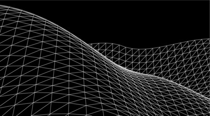 abstract mesh geometric background