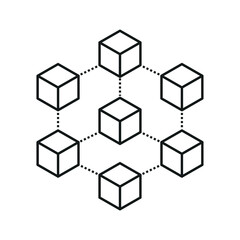 Obraz premium 3d cubes on white