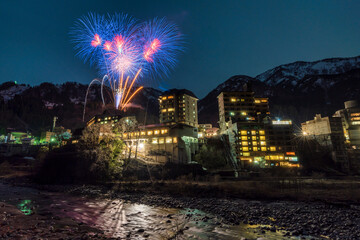 宇奈月温泉冬物語 雪上花火大会