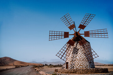 Tefia mill on the island of Lanzarote