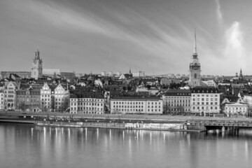 Fototapeta premium Stockholm old town city skyline, cityscape of Sweden