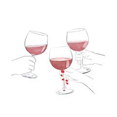 ワインのイラスト