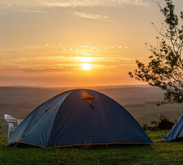 acampamento nascer do sol 