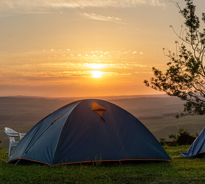 acampamento nascer do sol 