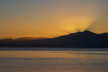 sunset over the Atlantic 