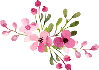 Watercolor Floral Ornament