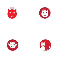 Fototapeta premium Devil horn Vector icon