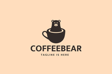 Bear Cup Coffee Logo Design