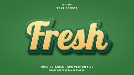 Fresh Text Effect Editable