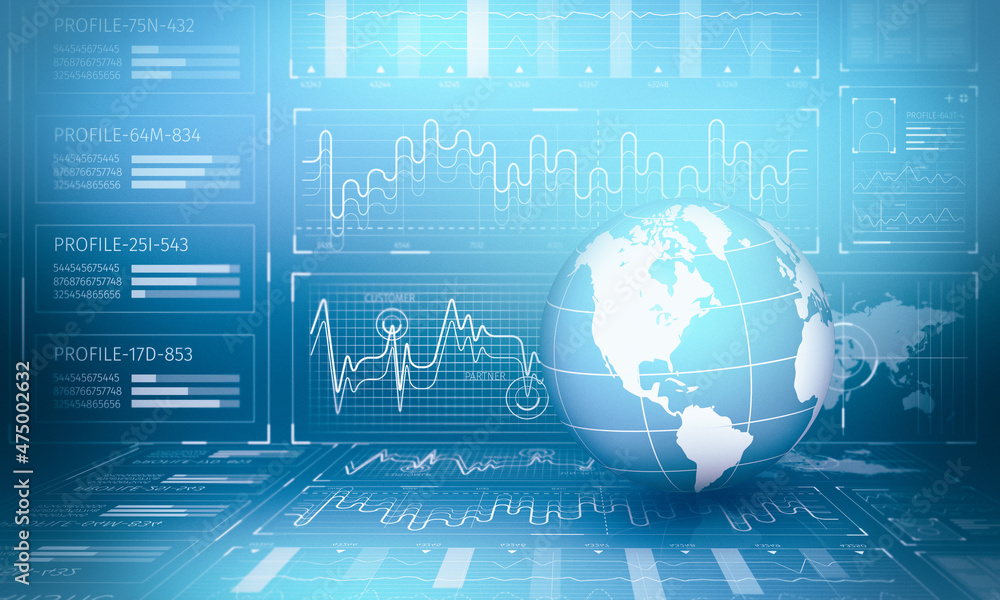 Poster global communication and technology image