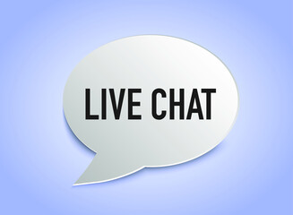 live chat speech bubbles concept. Vector stock illustration.