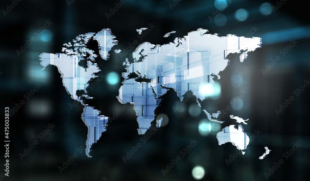 Aufkleber social web network background image