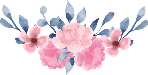 Watercolor Floral Ornament