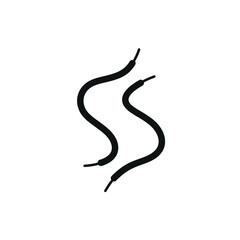 Initials S Shape Shoelaces Abstract Logo Design - obrazy, fototapety, plakaty