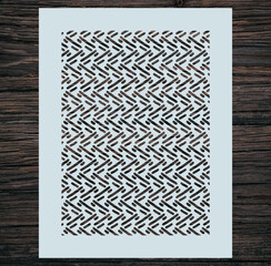 Geometric Pattern Stencil Vector Illustration