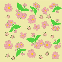 seamless floral pattern vector illustration