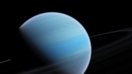 planet suitable for colonization, earth-like planet in far space, planets background 3d render	
