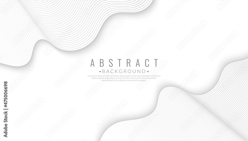 Aufkleber abstract elegant gray background with flowing lines wave. vector modern line stripe illustration.