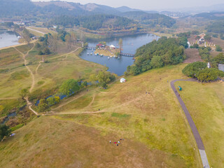 Early Summer scenery of Mulan grassland Scenic spot in Wuhan, Hubei Province, China