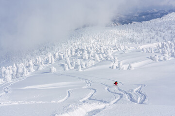 山スキー　八甲田山