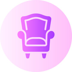 armchair gradient icon