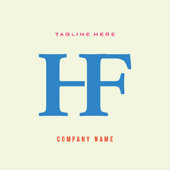 HF lettering logo is simple, easy to understand and authoritative