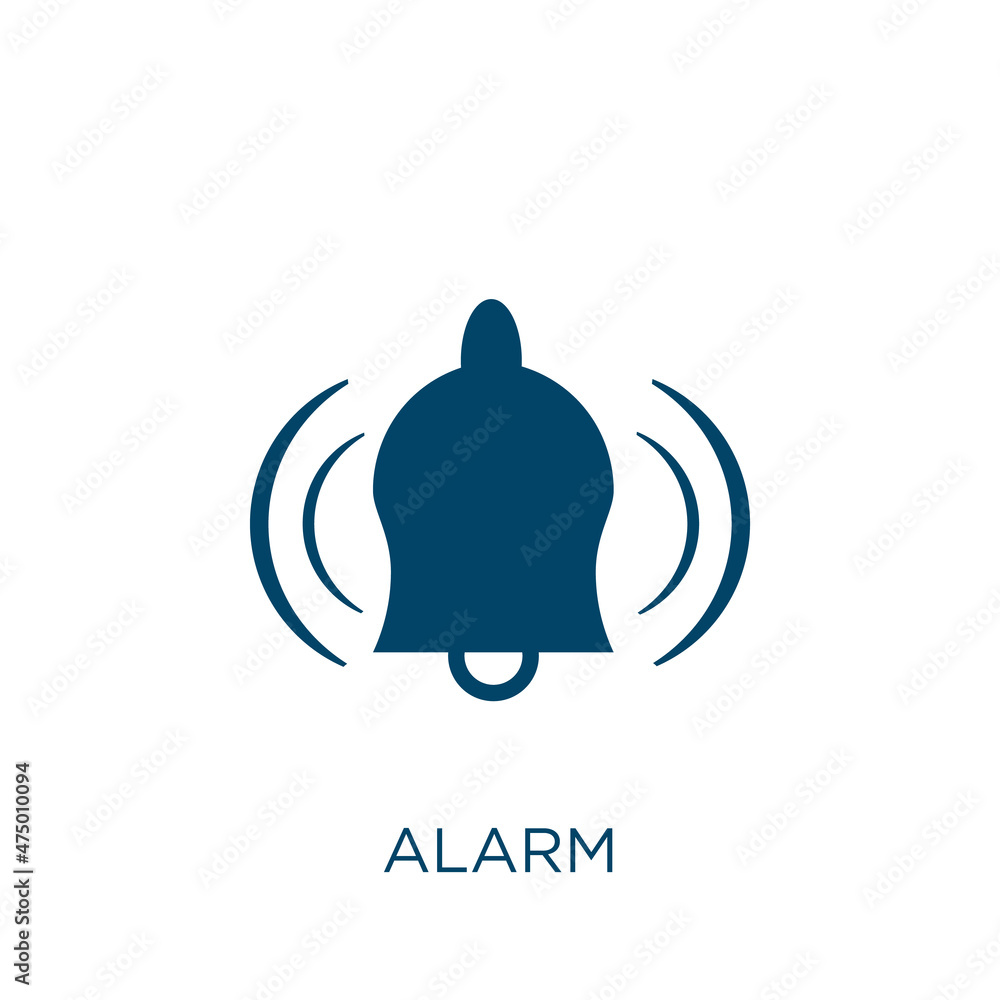 Poster alarm vector icon. timer filled flat symbol for mobile concept and web design. black hour glyph icon