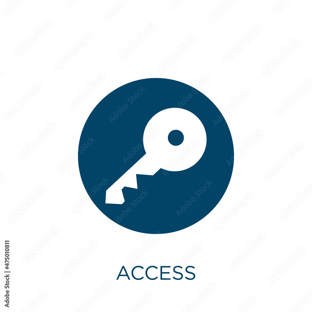 Poster access vector icon. network filled flat symbol for mobile concept and web design. black website glyp