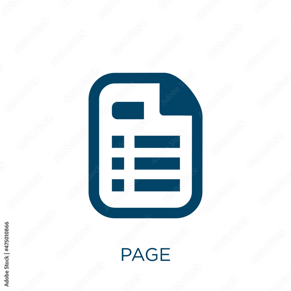 Poster page vector icon. internet filled flat symbol for mobile concept and web design. black website glyph