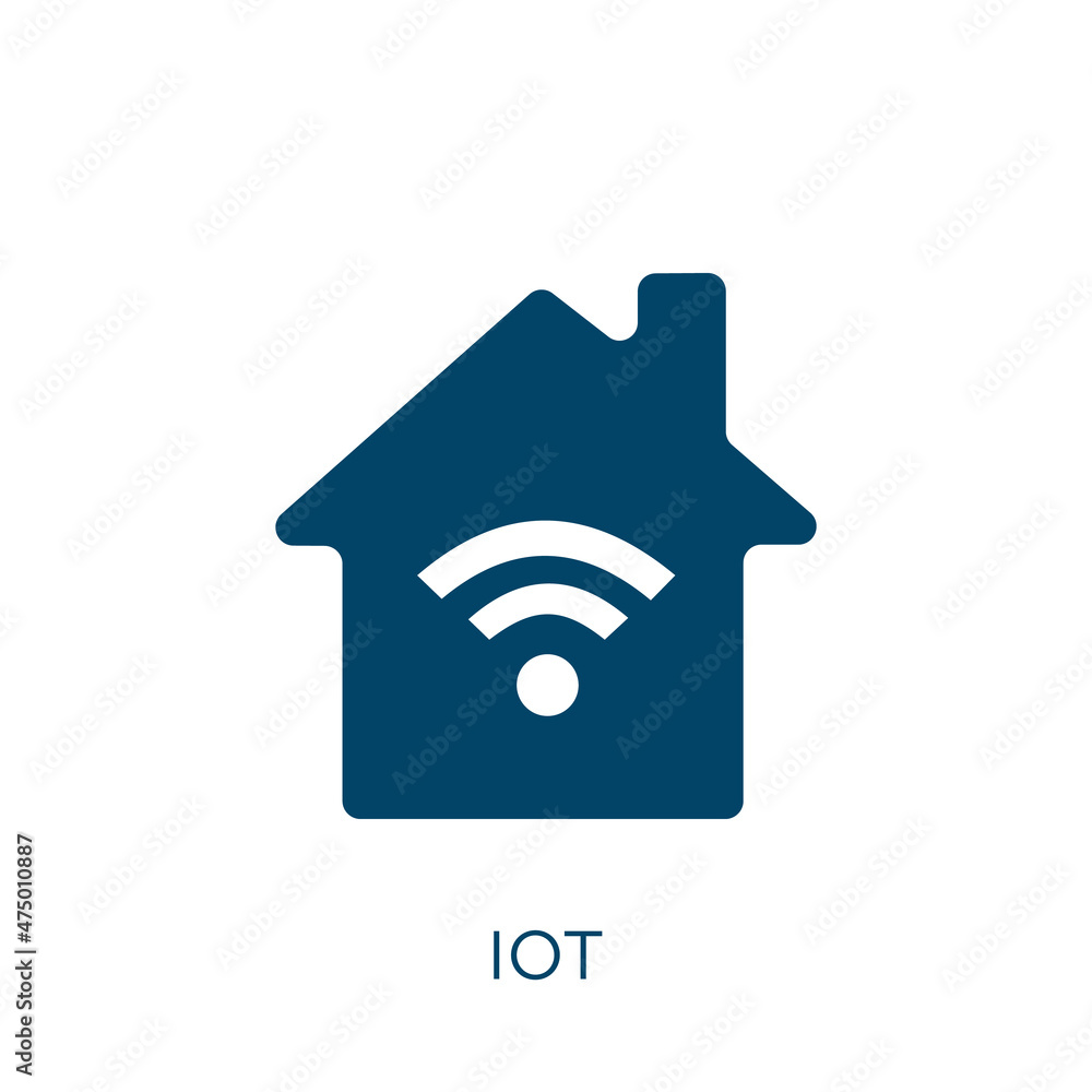Poster iot vector icon. communication filled flat symbol for mobile concept and web design. black internet 