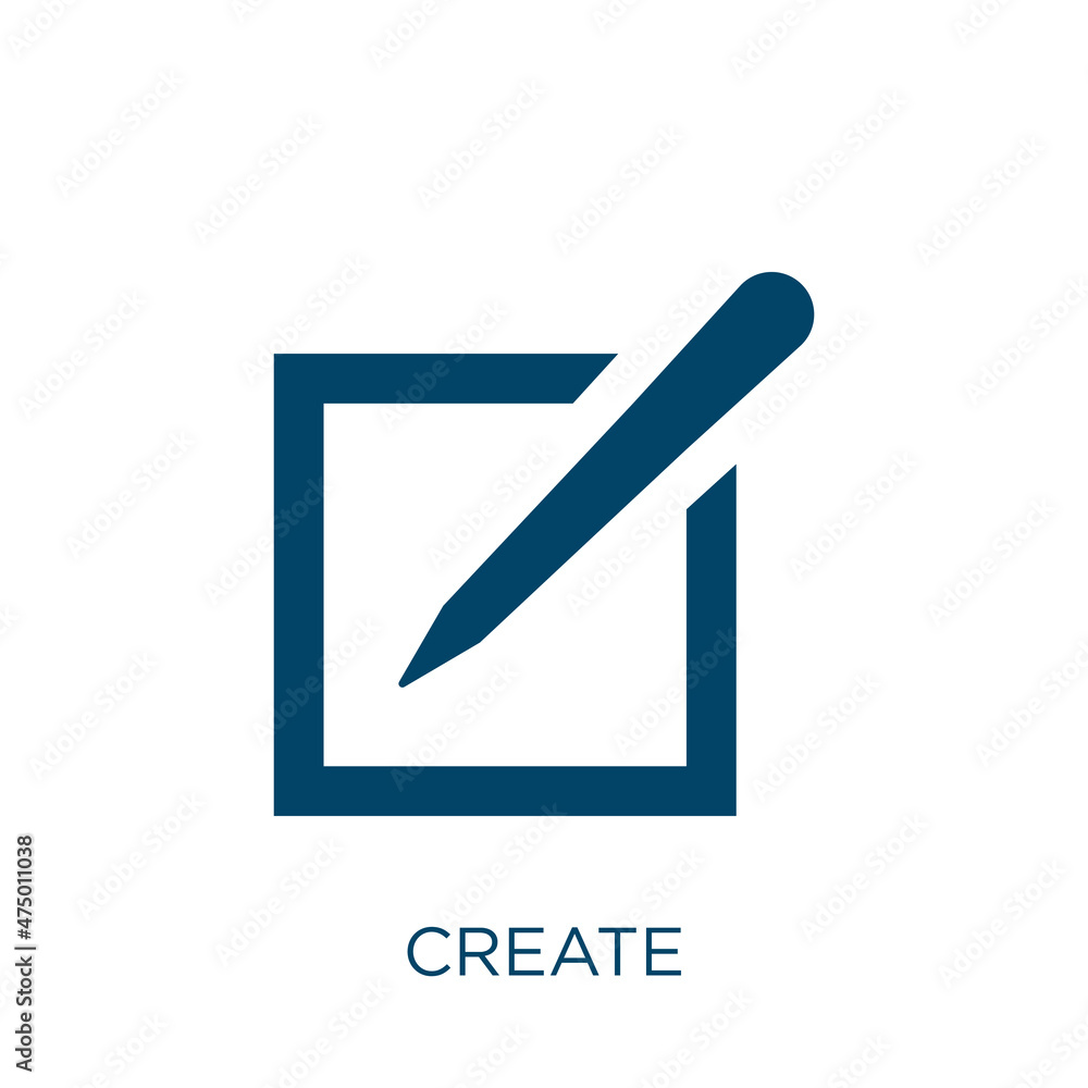 Aufkleber create vector icon. internet filled flat symbol for mobile concept and web design. black ship glyph 