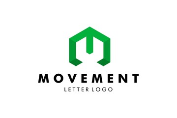 Obraz premium Letter M Logo : Suitable for Company Theme, Technology Theme, Initial Theme, Infographics and Other Graphic Related Assets.