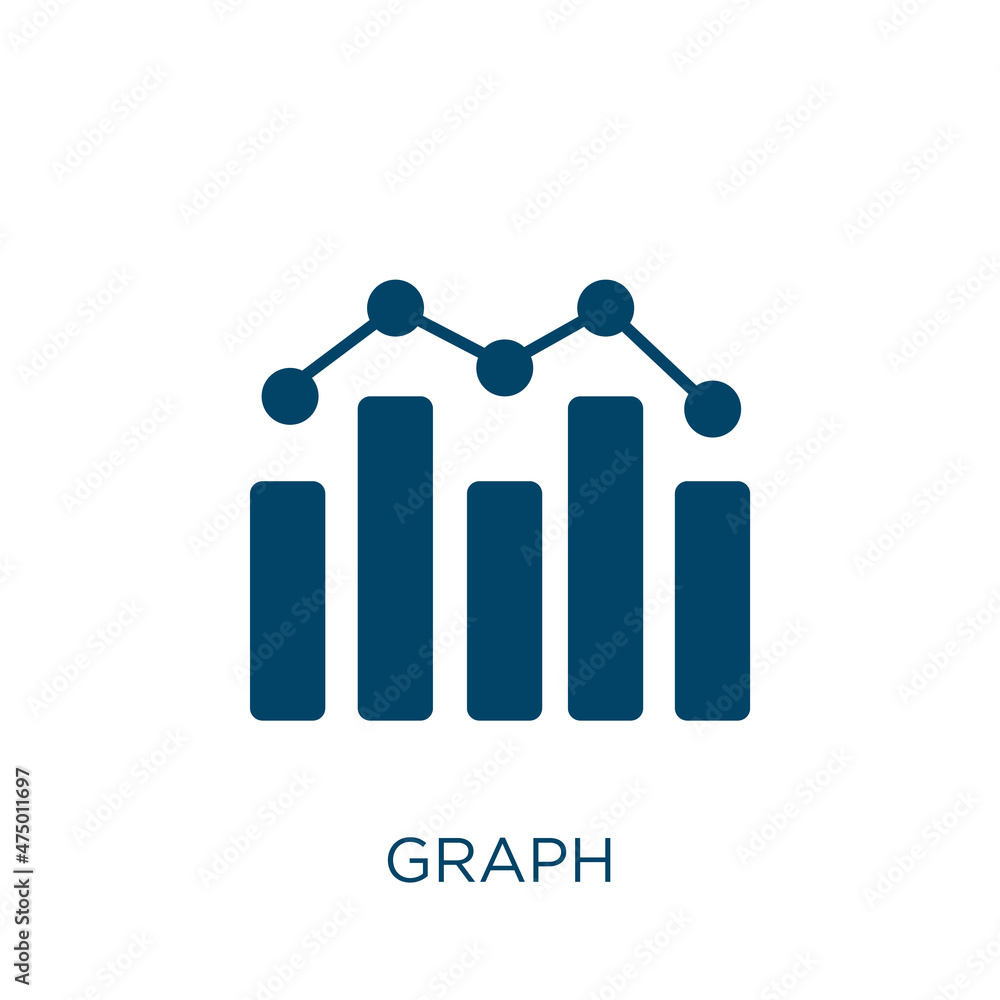 Poster graph vector icon. data filled flat symbol for mobile concept and web design. black bar glyph icon. 