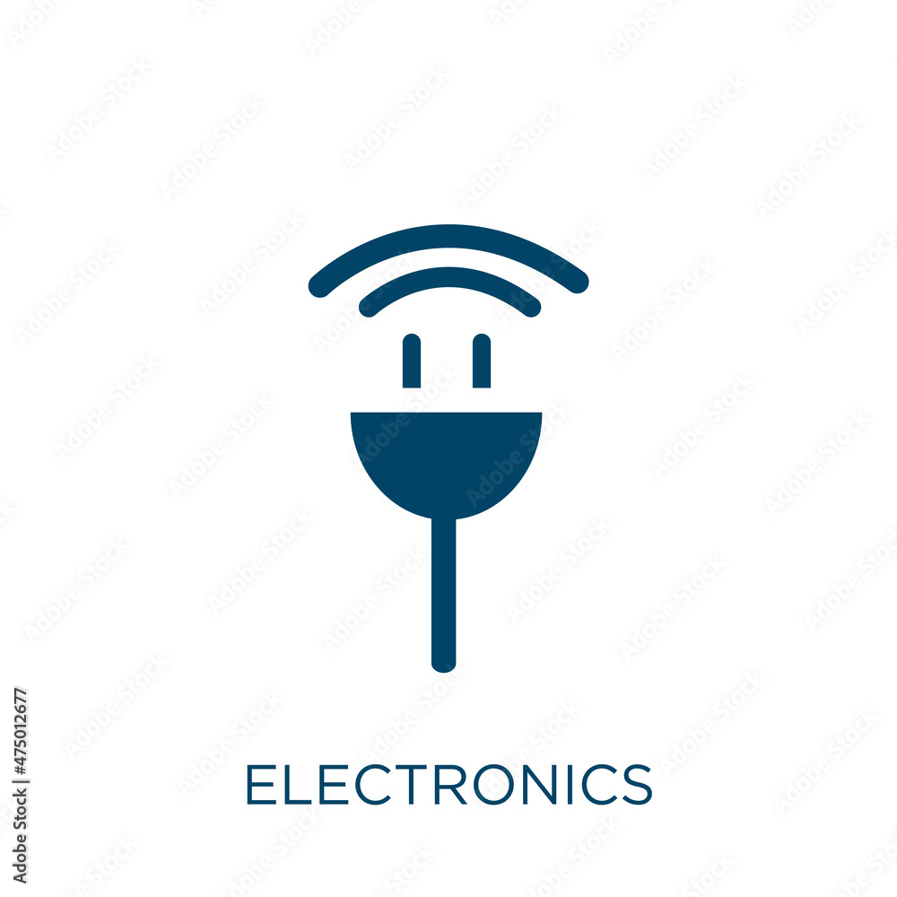 Poster electronics vector icon. technology filled flat symbol for mobile concept and web design. black inte