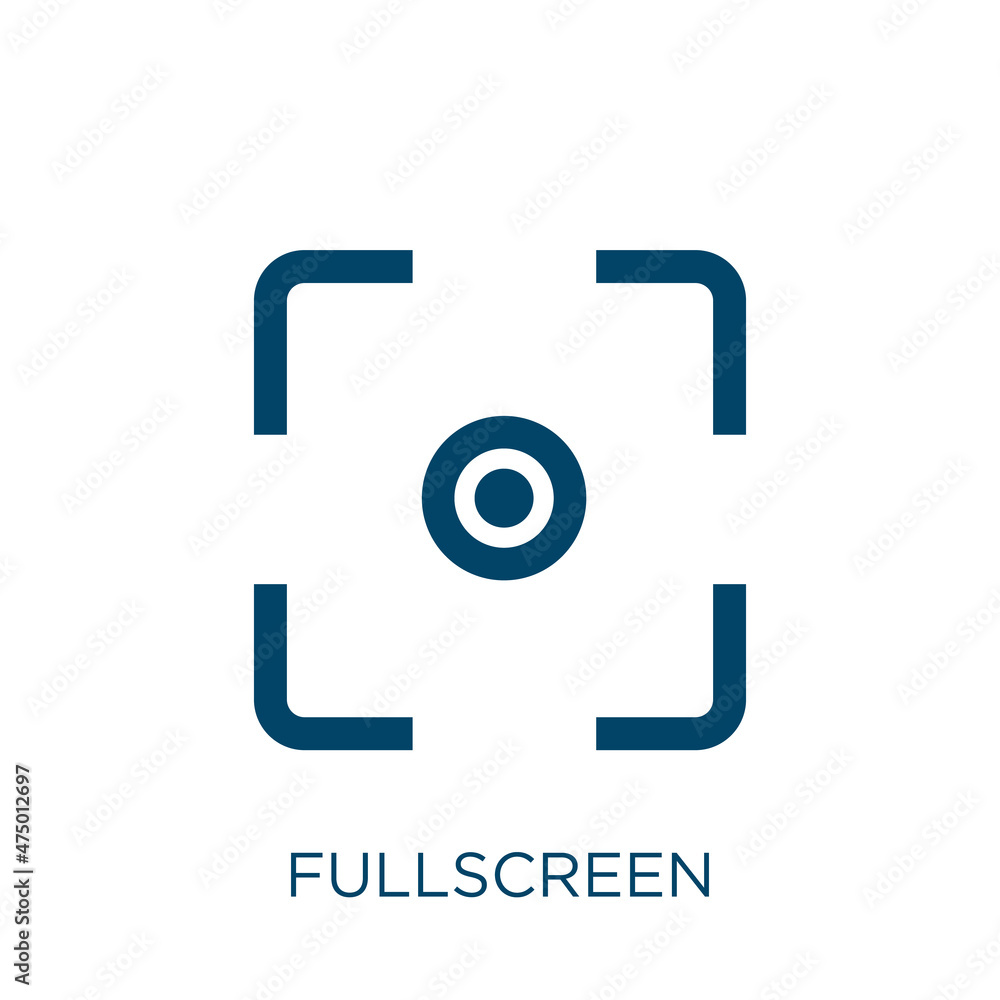Poster fullscreen vector icon. arrow filled flat symbol for mobile concept and web design. black screen gly