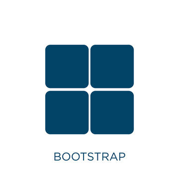 bootstrap vector icon. character filled flat symbol for mobile concept and web design. Black ui glyph icon. Isolated sign, logo illustration. Vector graphics.